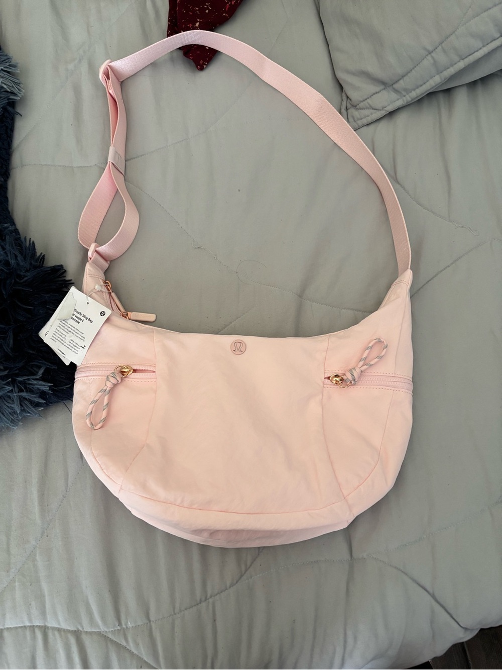 lululemon athletica Light Pink Crossbody Shoulder Bag
